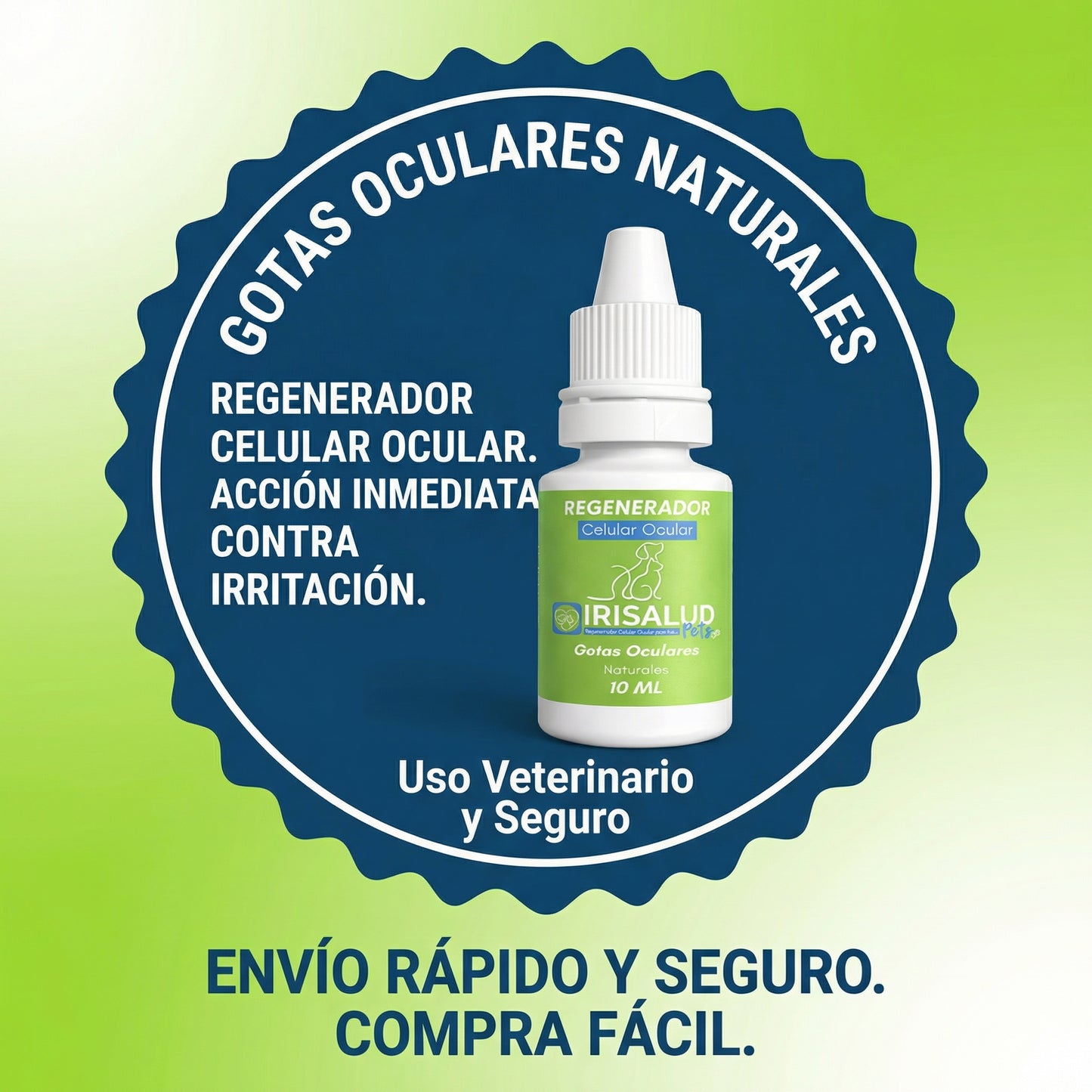 Irisalud Pets® – Regenerador Celular Ocular